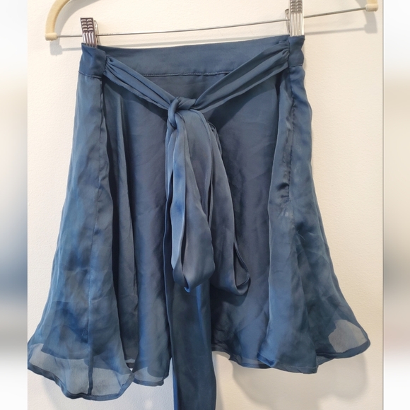 KAS New York  Free People Skirt Blue  size Small - Picture 6 of 8